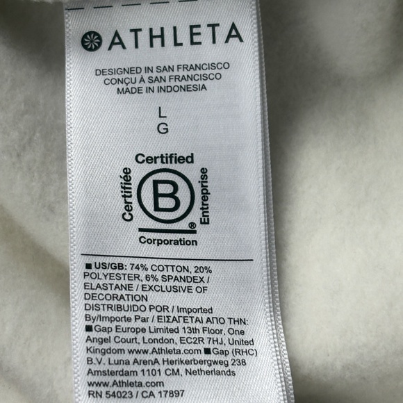 Athleta Easy Fleece Straight Heather Gray Cargo Wide Leg Pants - NWT - Picture 9 of 14